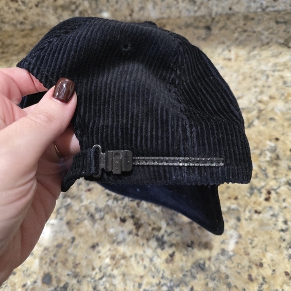 Vintage Corduroy Honda SnapBack Hat RARE 70s Black Rope AMA Pro Script Logo Cap - Picture 4 of 6